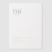 モダンミニマル, 結婚s, Save the Date ベラム紙招待状 (正面)