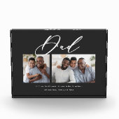 モダンミニマル 2枚の写真台本パパの父の日 フォトブロック (正面)