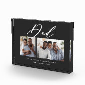 モダンミニマル 2枚の写真台本パパの父の日 フォトブロック (右)