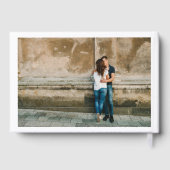 モダンミニマル | 3フォトモノグラム結婚ズ ゲストブック (裏面)