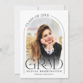 モダンミニマルArch Photo Gradation Party 招待状 (正面)