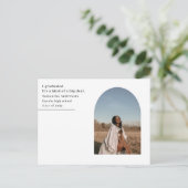 モダンミニマルArch Photo Graduation発表 ポストカード (スタンド正面)