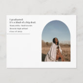 モダンミニマルArch Photo Graduation発表 ポストカード (正面)