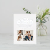 モダンミニマルChristmas Nordicの写真3枚 箔シーズンポストカード (立ち正面)