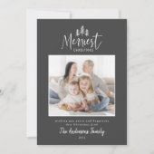 モダンミニマルChristmas Rusticスタイリッシュ 1枚 シーズンカード (正面)