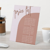 モダンミニマルEarth Tones Arch Price List 台座サイン (インサイチュ)