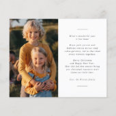 モダンミニマルHappy Holidays Christmas Budget (裏面)