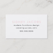 モダンミニマルHi – 私の名前はデザイン 名刺 (裏面)