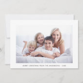 モダンミニマルHoliday Photo Card シーズンカード (正面)