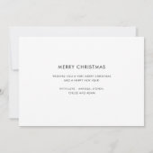 モダンミニマルHoliday Photo Card シーズンカード (裏面)