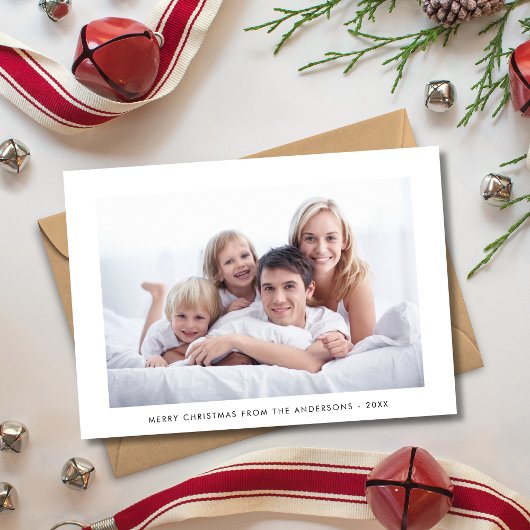 モダンミニマルHoliday Photo Card シーズンカード