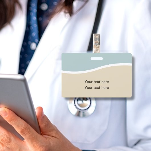 モダンミニマルID バッジ