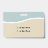 モダンミニマルID バッジ (正面)