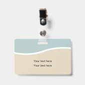 モダンミニマルID バッジ (正面 （クリップ付）)