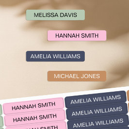 モダンミニマルKids Waterproof Nameラベル ラベル