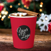 モダンミニマルMerry Christmasのロパーソナライズされたゴ 紙コップ
