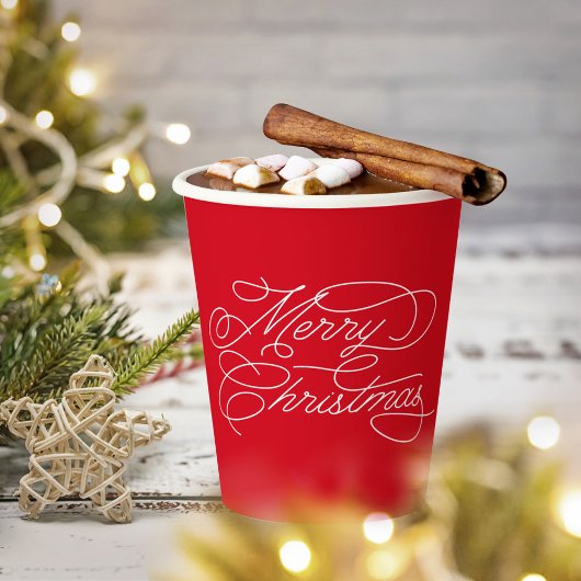 モダンミニマルMerry Christmasのロパーソナライズされたゴ 紙コップ