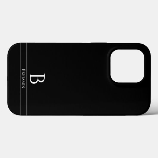 モダンミニマルMonogram Case-Mate iPhone Case Case-Mate iPhoneケース (裏面 (横))