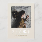 モダンミニマルPeace Dove Holidayフォトポストカード シーズンポストカード (正面)