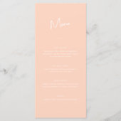 モダンミニマルPeach結婚 Scriptの メニュー (正面)
