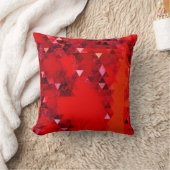 モダンミニマルRedグランジ Triangles抽象芸術 クッション (ブランケット)