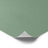 モダンミニマルSage Green Birthday Party decor ポスター (角)