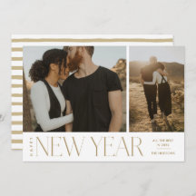 モダンミニマルScript Happy New Year Photo Holiday