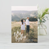 モダンミニマルScript Holiday Photo シーズンカード (スタンド正面)
