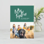 モダンミニマルScript Holiday Photo シーズンカード (スタンド正面)