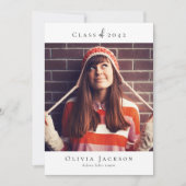 モダンミニマルScript Photo Gradation サンキューカード (正面)