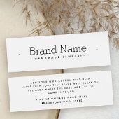 モダンミニマルSERIFスタッドイヤリング表示カード