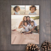 モダンミニマルShades of Champagneストライプ - Photo シーズンカード