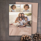 モダンミニマルShades of Champagneストライプ - Photo シーズンカード