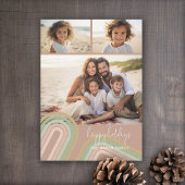 モダンミニマルShades of Champagneストライプ - Photo シーズンカード