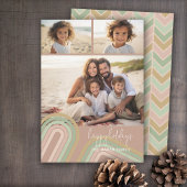 モダンミニマルShades of Champagneストライプ - Photo シーズンカード