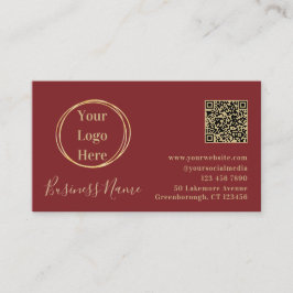 モダンミニマルTerracotta QRコード 名刺