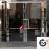 モダンミニマールブラックフライデーセール – 店舗 ウィンドウサイン (オフィスドア)