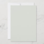 モダンミニマ中国のリストエレガントオリーブ暦 セーブザデート (裏面)