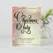 モダンミニマ企業のリストパーティー赤面 招待状 (スタンド正面)