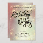 モダンミニマ企業のリスト赤面 招待状 (正面/裏面)