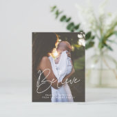 モダンミニマ信じリスト写真 ポストカード (スタンド正面)