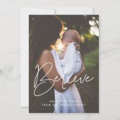 モダンミニマ信じ感動的写真 シーズンカード (正面)