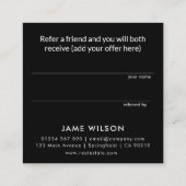 モダンミニマ実在リスト紹介カード 紹介カード (裏面)