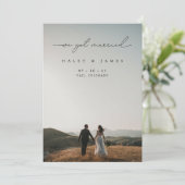 モダンミニマ得結婚したリスト結婚We Photo's 案内状 (スタンド正面)