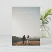 モダンミニマ得結婚したリスト結婚We Photo's 案内状 (スタンド正面)