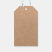 モダンミニマ感謝していリストあなたビジネスqrコードkraft ギフトタグ (裏面)