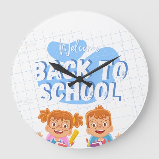 モダンミニマ最高のリ: Wall Clock ラージ壁時計 (正面)