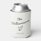 モダンミニマ結婚リスシンプルトの姓 缶クーラー (缶正面)