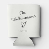 モダンミニマ結婚リスシンプルトの姓 缶クーラー (裏面)