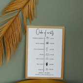 モダンミニマ結婚リストのイベント時間軸 ポスター